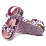 Birkenstock Pink Rio Kids Synthetics Sandal sole view
