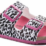 Birkenstock Leo Lilly Black-Pink Arizona Kids Textile Sandal