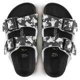 Birkesntock Black/Night Glow Ghost Black Arizona Kids Birko-Flor double strap sandal top look