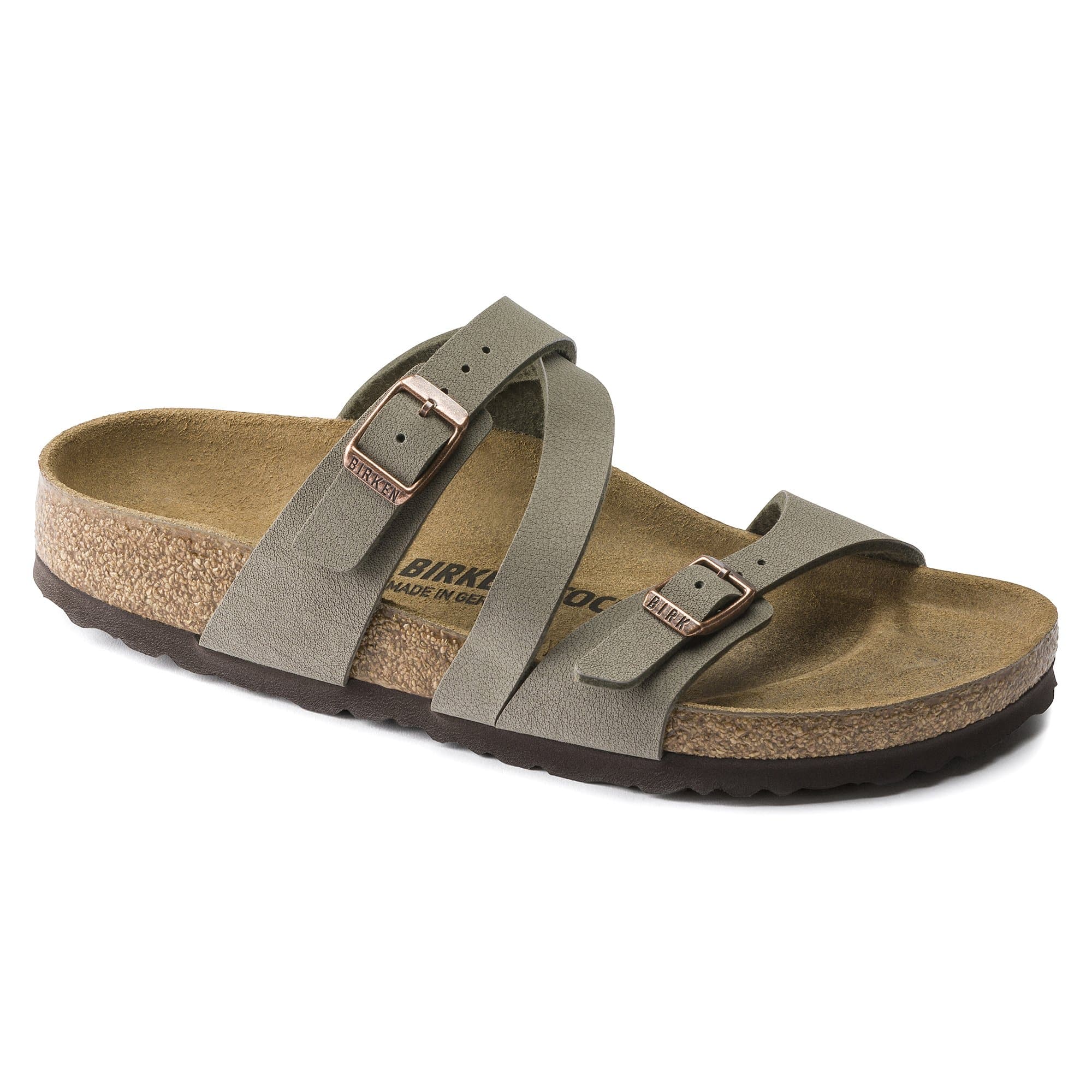 BIRKENSTOCK Salina Birko-Flor Nubuck Sandal - Gray