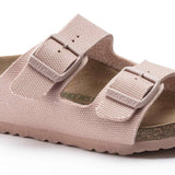 Birkenstock Arizona Kids Vegan Soft pink Textile Sandal Details