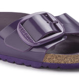 Know about Birkenstock Madrid Big Buckle Natural Leather Patent