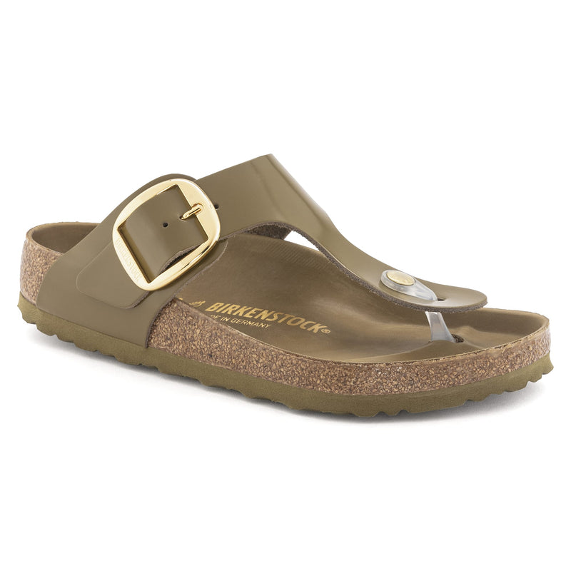 Birkenstock Gizeh Big Buckle Natural Leather Patent