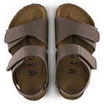 Birkenstock Brown Palu Kids Birko-Flor Nubuck top