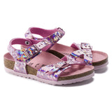 Birkenstock Pink Rio Kids Synthetics Sandal pair