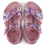 Birkenstock Pink Rio Kids Synthetics Sandal top view