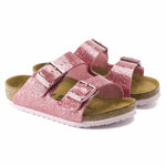 Birkenstock Cosmic Sparkle Old Rose Arizona Kids Birko-Flor pair view