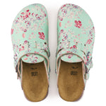 Birkenstock Flower Field Mint Kay SL Birko-Flor