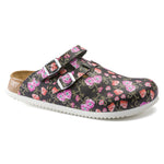 Birkenstock Blooming Roses Black Kay SL Birko-Flor Side Right View