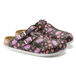 Birkenstock Blooming Roses Black Kay SL Birko-Flor Pair