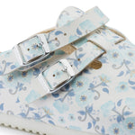 Birkenstock Blooming Roses Black Kay SL Birko-Flor Clog Closeup view