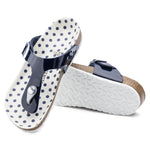 Birkenstock Nautical Dots Navy Gizeh Kids BS Birko-Flor Sole View