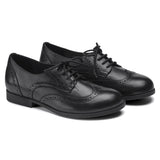 Birkenstock Black Laramie Low Natural Leather Shoe Pair