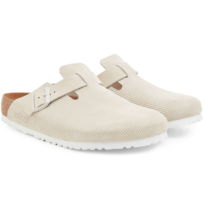 Birkenstock Birkenstock Boston Gray Stussy Suede Leather Made from High-quality Soft Natural Leather