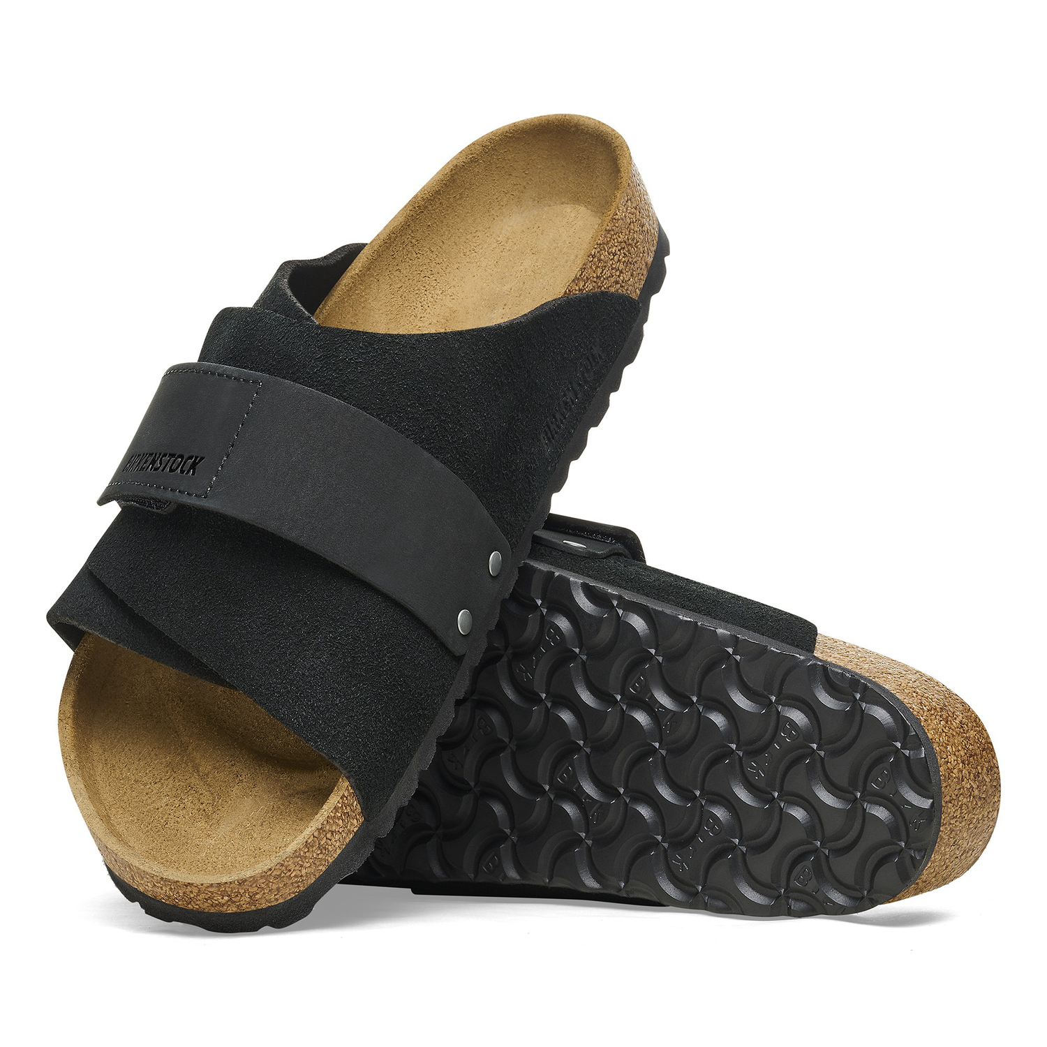 Buy Black Kyoto Nubuck Leather/Suede Black Online in India
