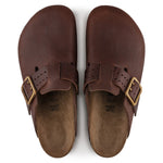 buy Birkenstock Boston Brown Bold Gap Natural Leather