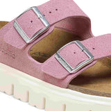 Have a look at Birkenstock Arizona Chunky pink Suede Leather 