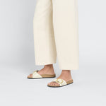 Madrid Big Buckle Natural Leather Patent - BIRKENSTOCK