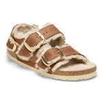 Milano Big Buckle Shearling Oiled Leather - BIRKENSTOCK