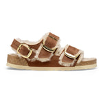 Milano Big Buckle Shearling Oiled Leather - BIRKENSTOCK