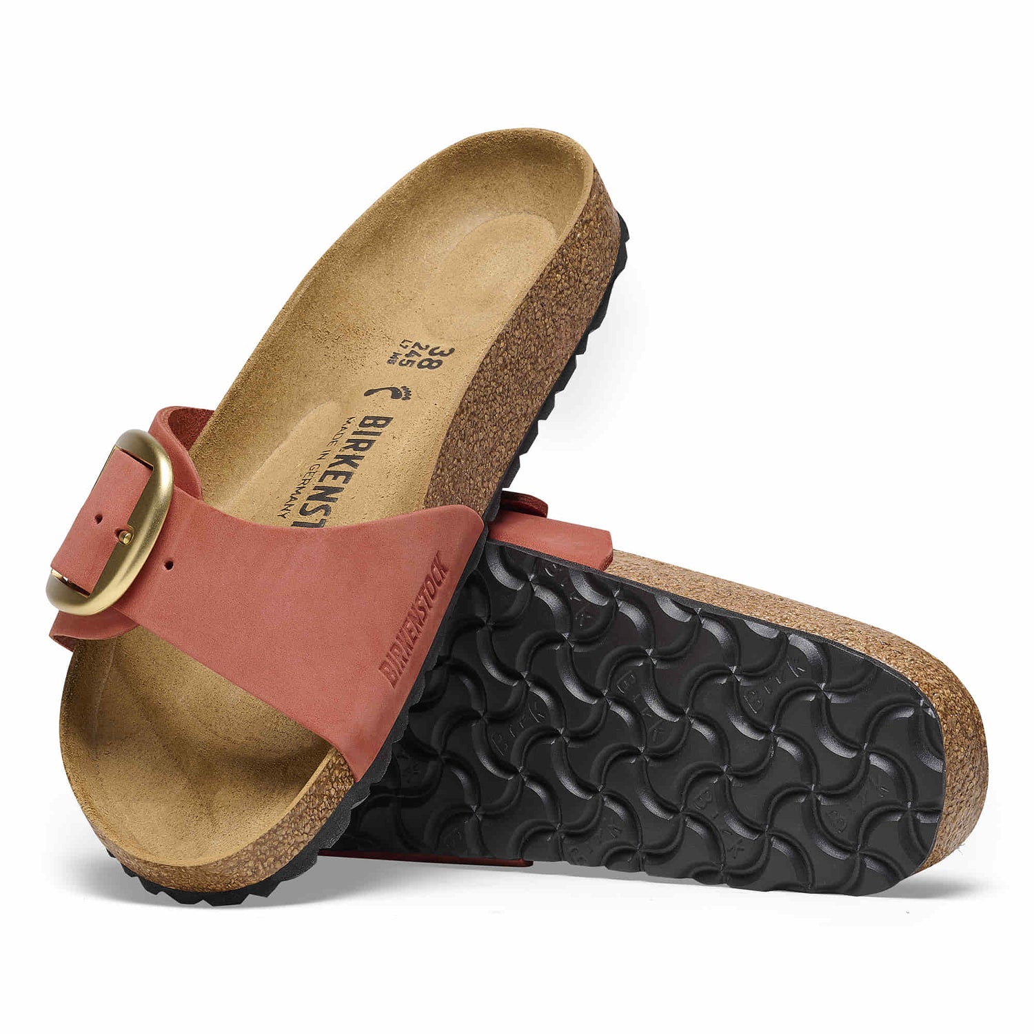 Buy Red Red/Mars Red Madrid Big Buckle Nubuck Leather Online in