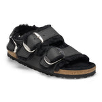 Milano Big Buckle Shearling Oiled Leather - BIRKENSTOCK