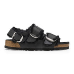 Milano Big Buckle Shearling Oiled Leather - BIRKENSTOCK