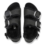 Milano Big Buckle Shearling Oiled Leather - BIRKENSTOCK