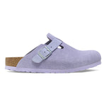Birkenstock Purple/Purple Fog Boston Suede Embossed Clog Side