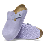 Birkenstock Purple/Purple Fog Boston Suede Embossed Clog Sole