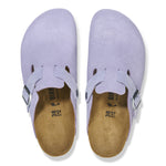 Birkenstock Purple/Purple Fog Boston Suede Embossed Clog Top