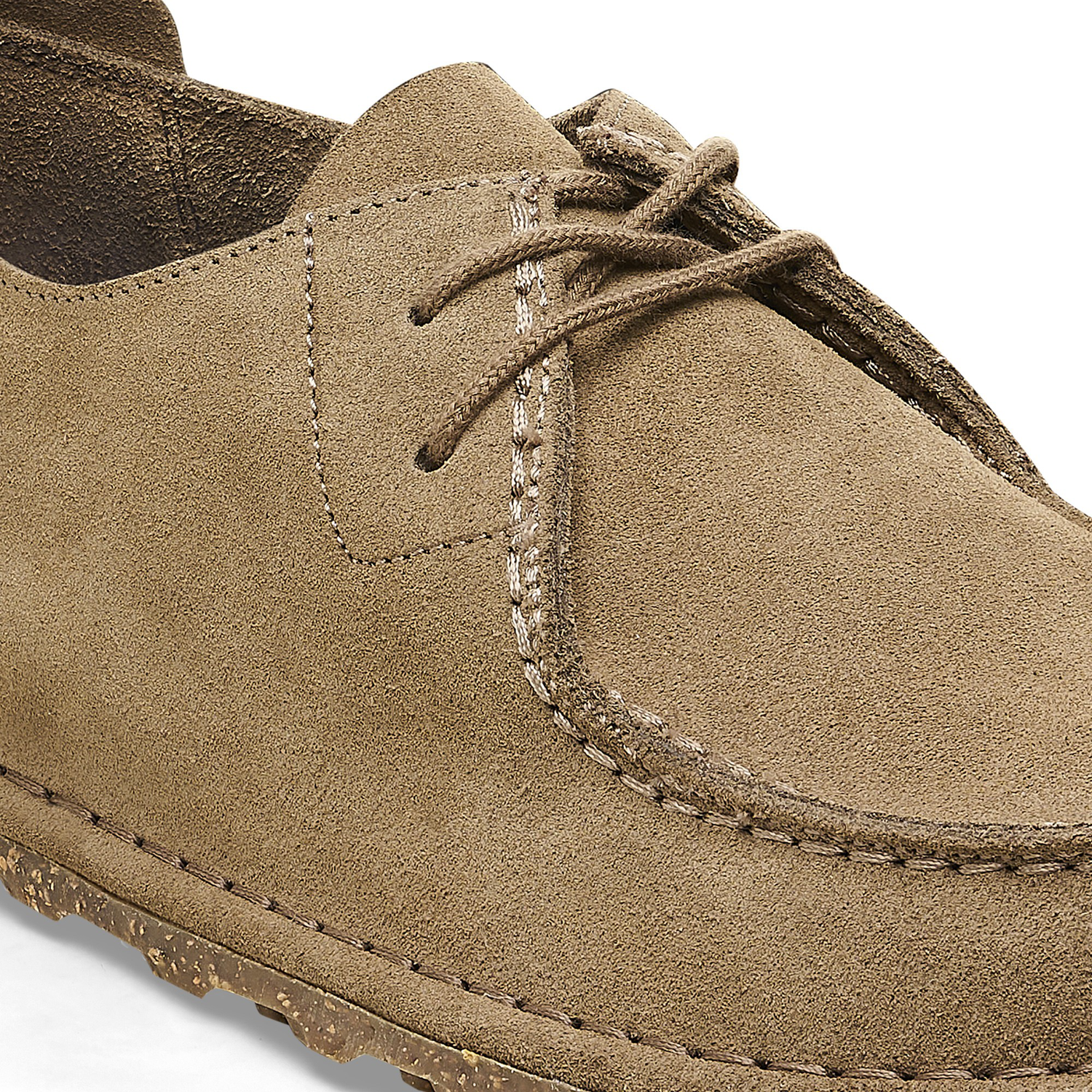 Utti Lace Suede Leather Gray Taupe - BIRKENSTOCK