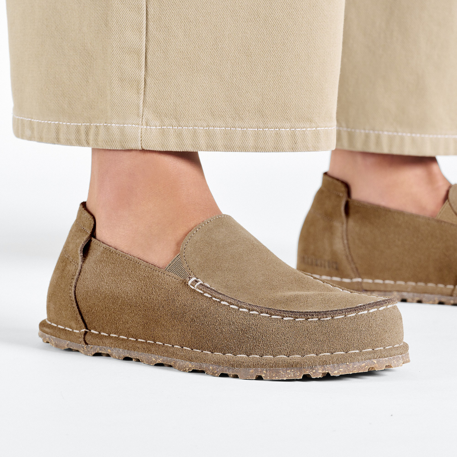 Utti Slip On Suede Leather Gray Taupe - BIRKENSTOCK