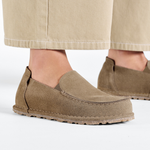 Utti Slip On Suede Leather Gray Taupe - BIRKENSTOCK