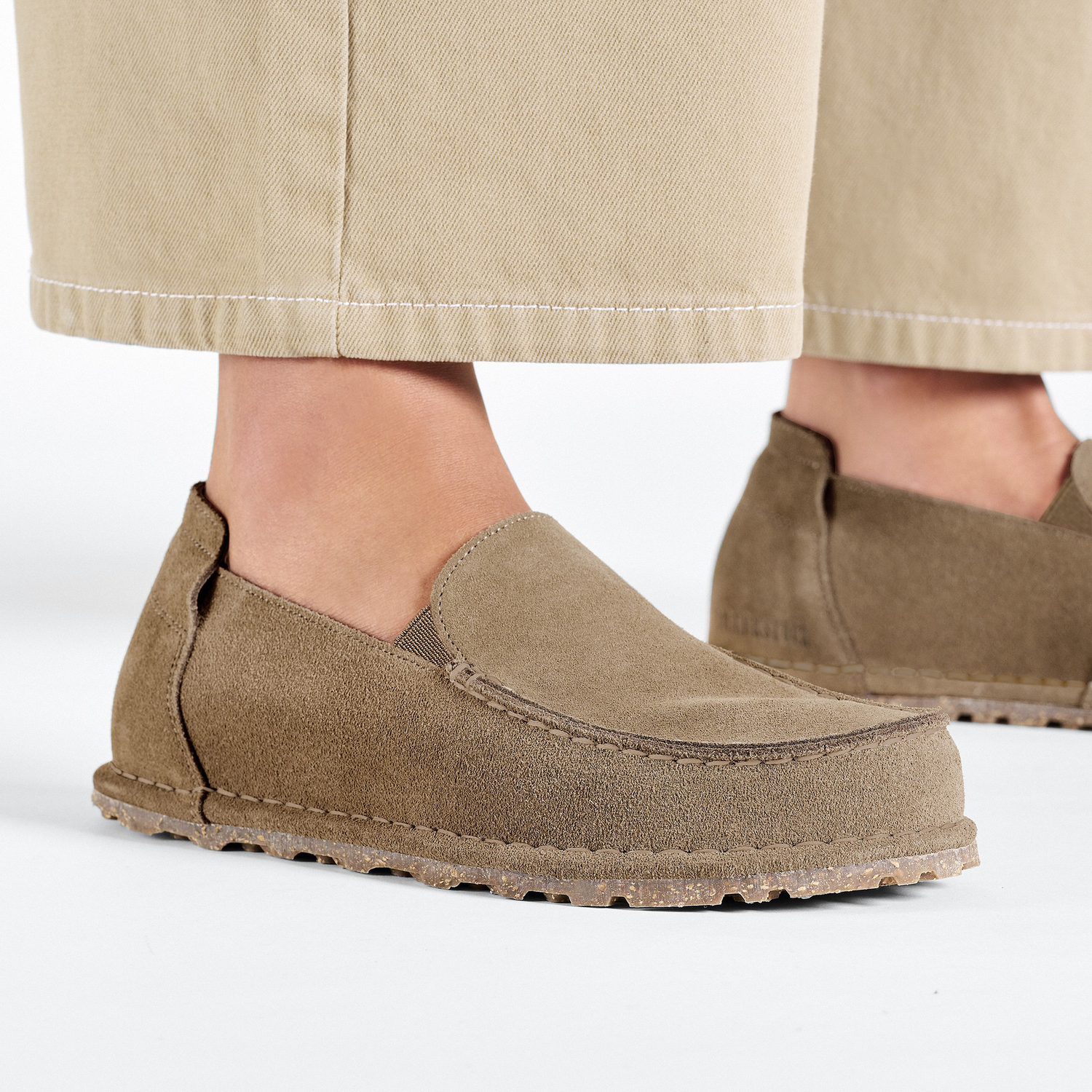 Utti Slip On Suede Leather Gray Taupe - BIRKENSTOCK