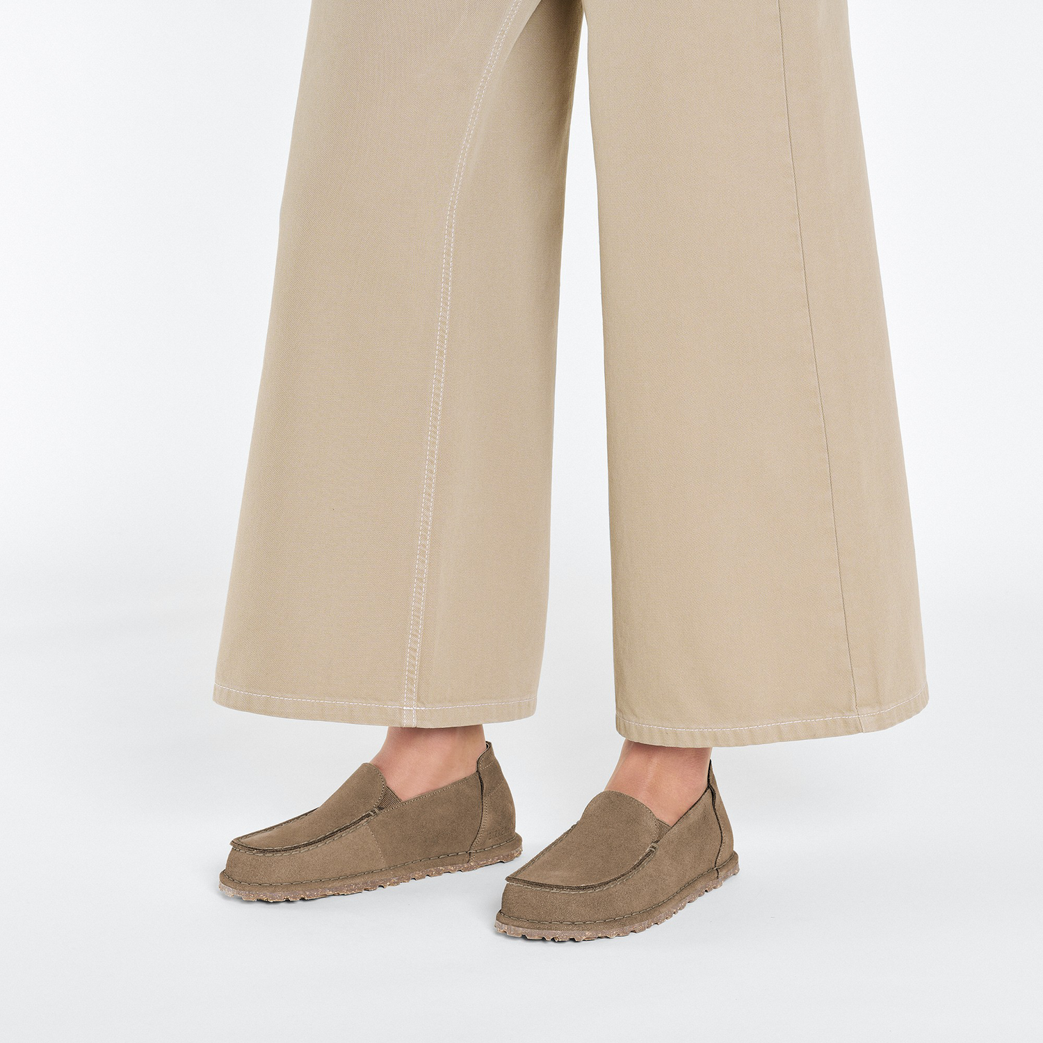 Utti Slip On Suede Leather Gray Taupe - BIRKENSTOCK