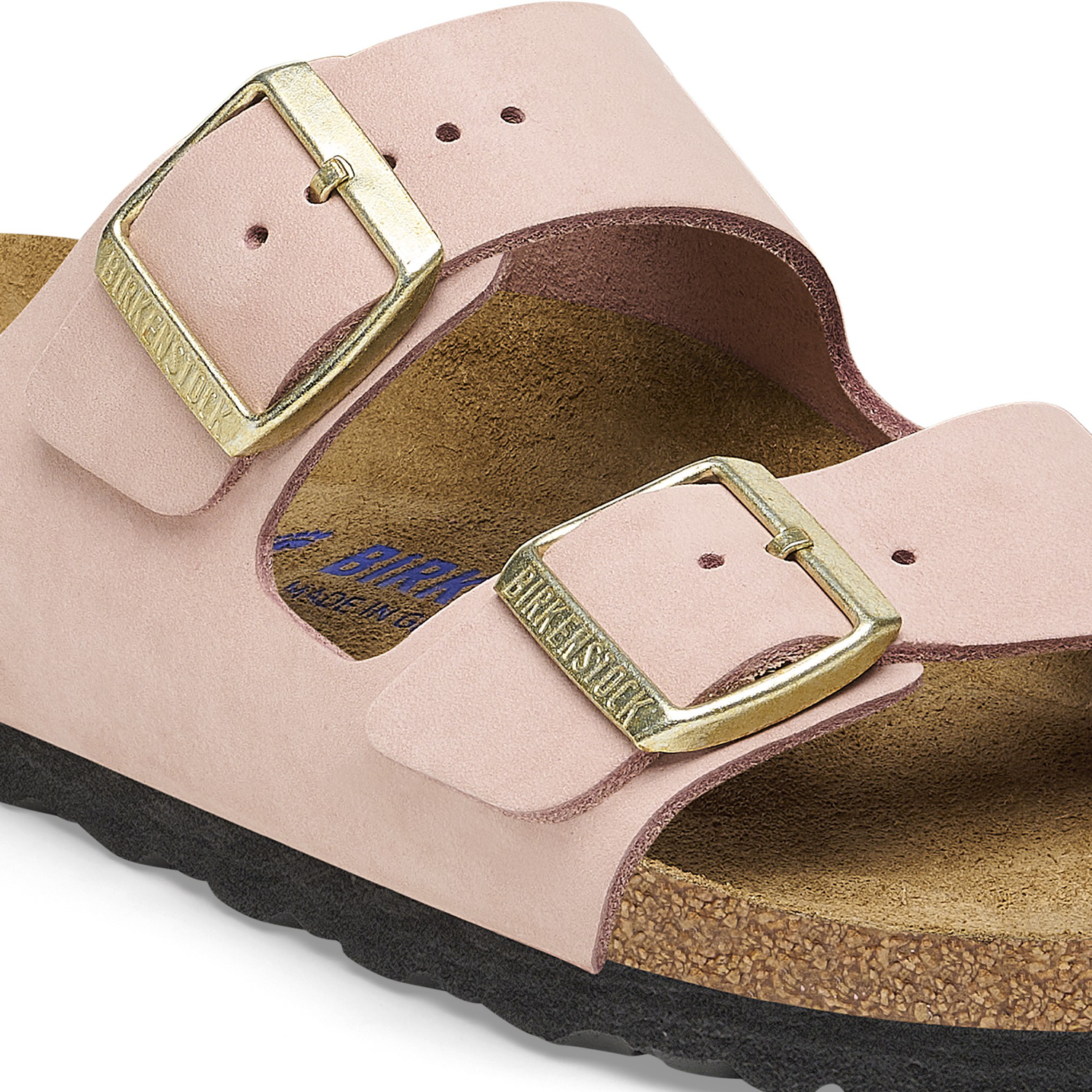 Arizona Soft Footbed Nubuk Leather Soft Pink - BIRKENSTOCK