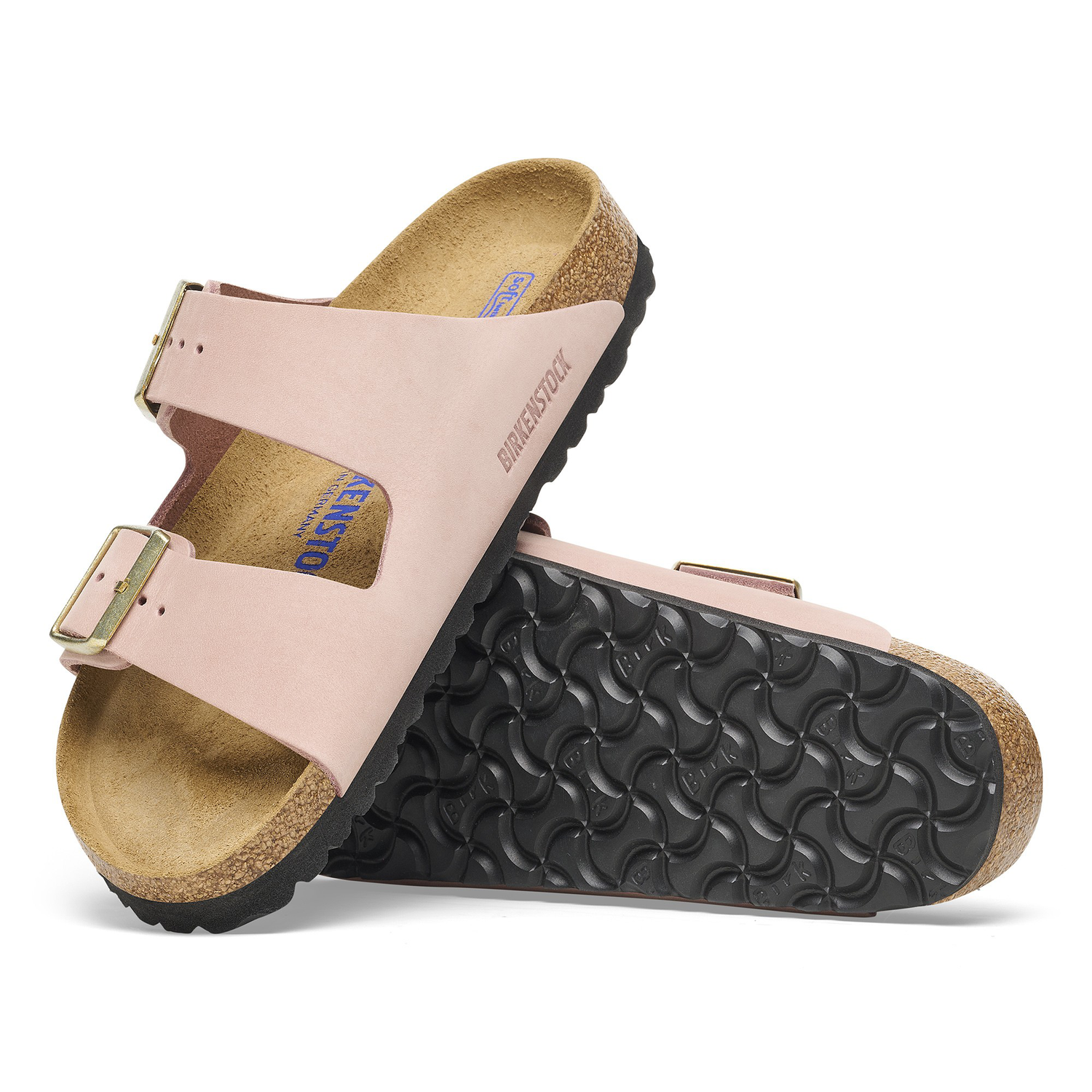 Arizona Soft Footbed Nubuk Leather Soft Pink - BIRKENSTOCK
