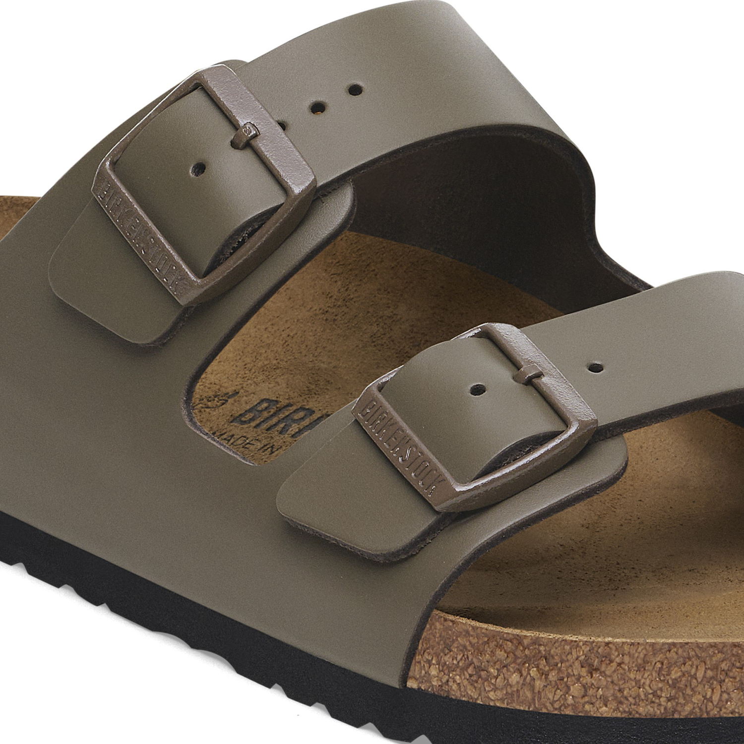 Arizona Natural Leather Concrete Gray - BIRKENSTOCK