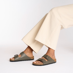 Arizona Natural Leather Concrete Gray - BIRKENSTOCK