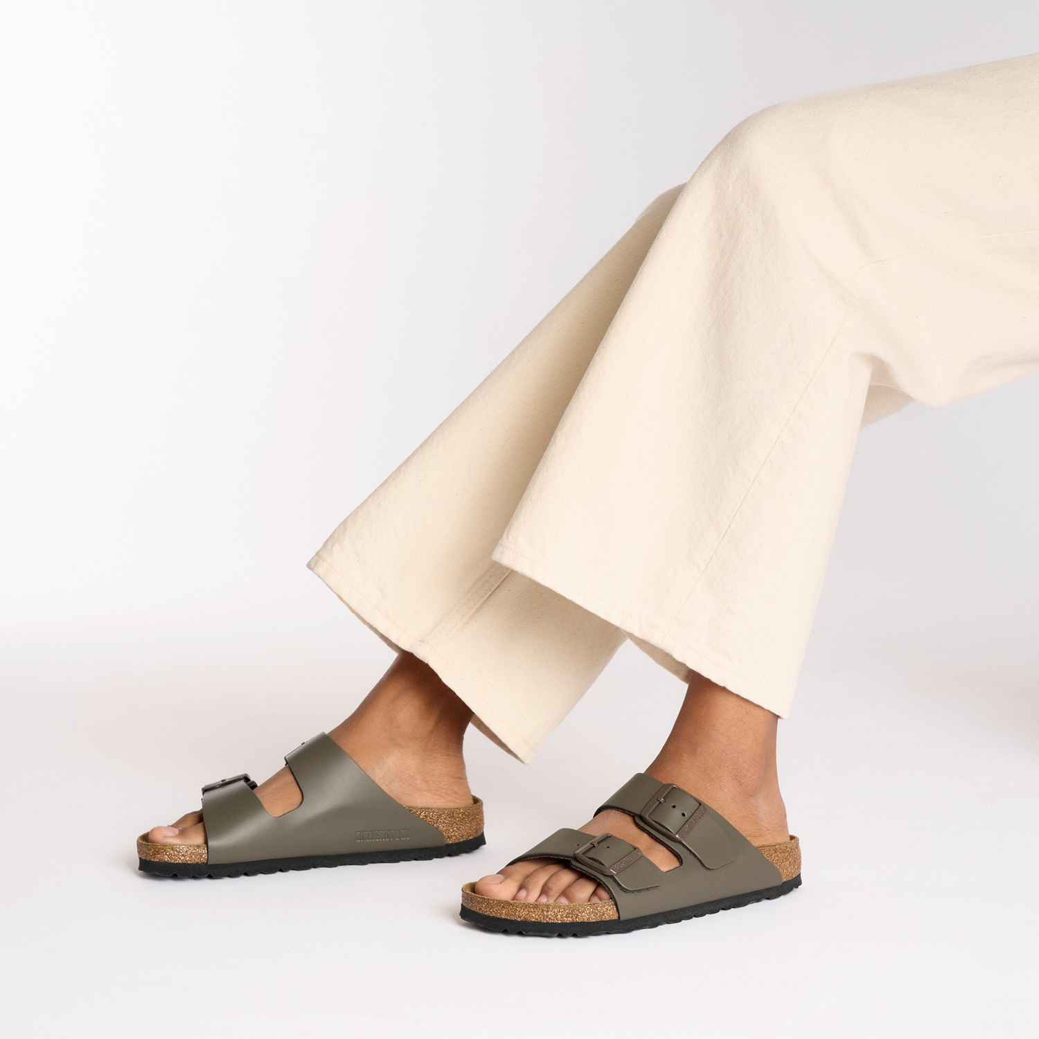 Arizona Natural Leather Concrete Gray - BIRKENSTOCK