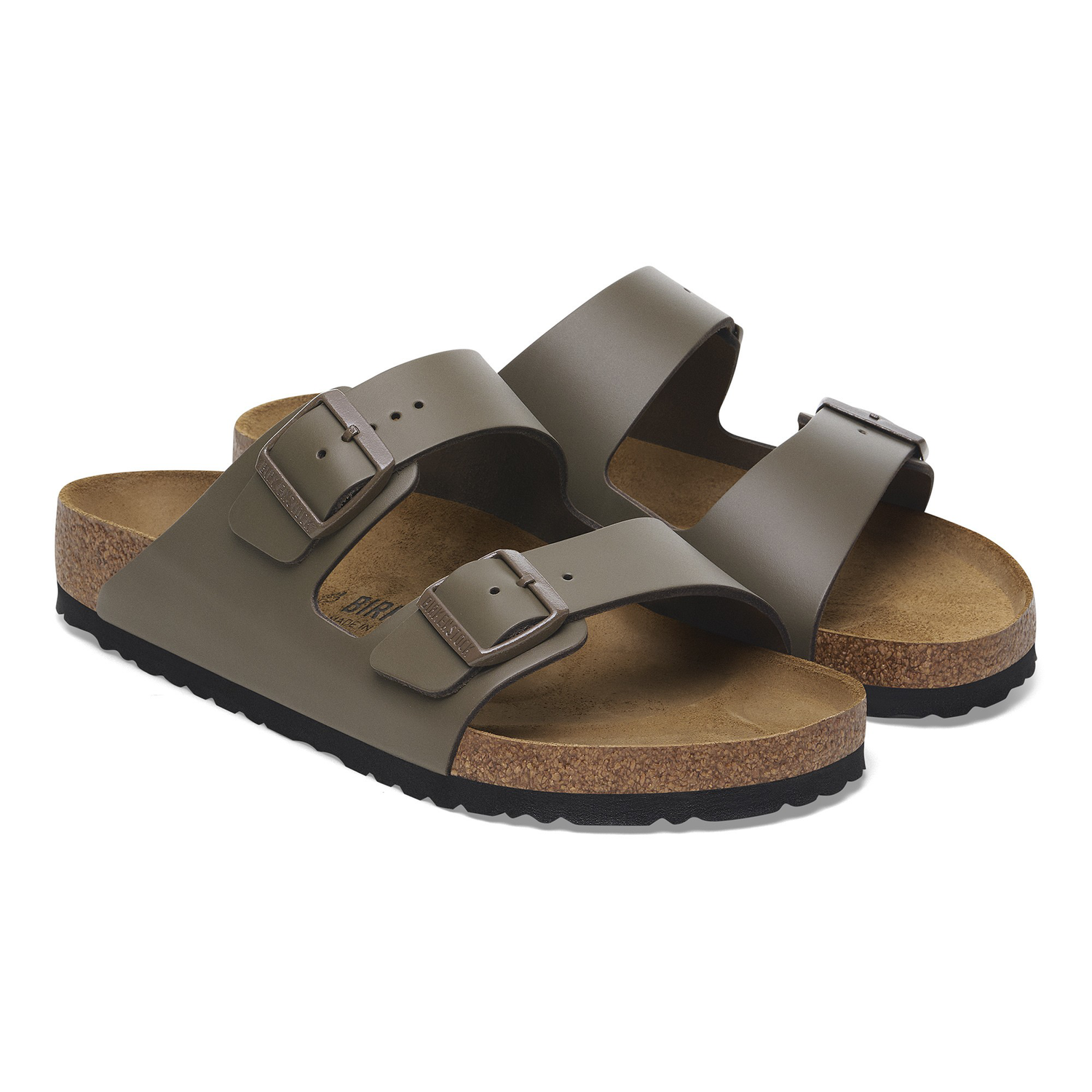 Arizona Natural Leather Concrete Gray - BIRKENSTOCK