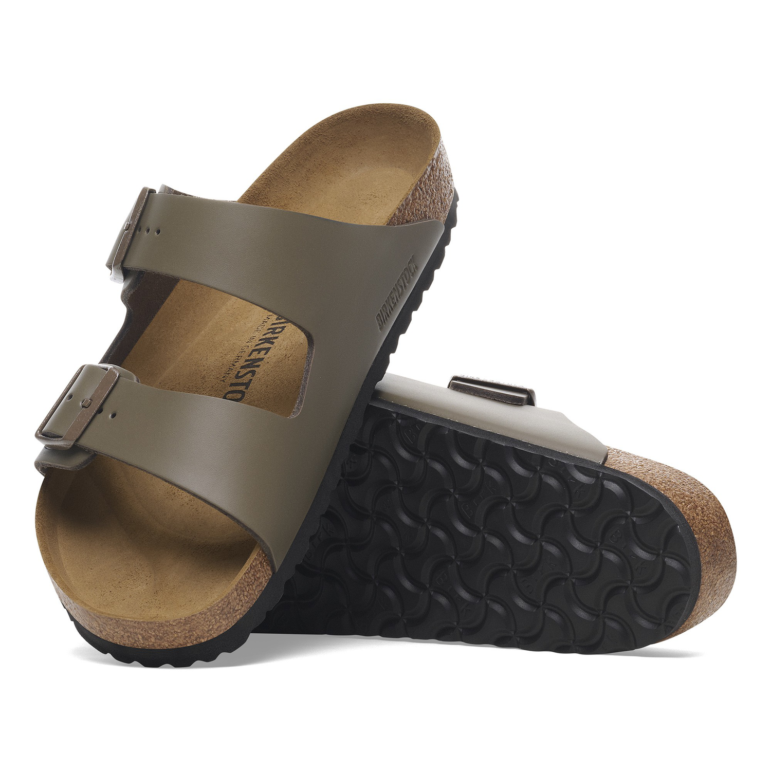 Arizona Natural Leather Concrete Gray - BIRKENSTOCK