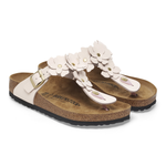 Gizeh Flower Embellishment Natural Leather Light Rose - BIRKENSTOCK