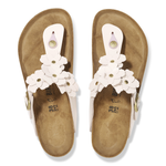 Gizeh Flower Embellishment Natural Leather Light Rose - BIRKENSTOCK