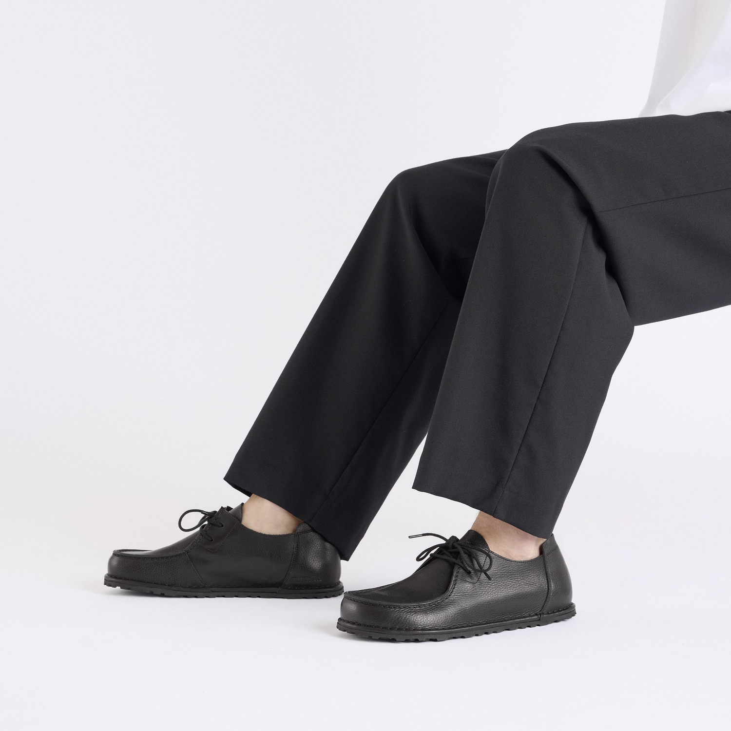 Utti Lace Natural Leather Black - BIRKENSTOCK