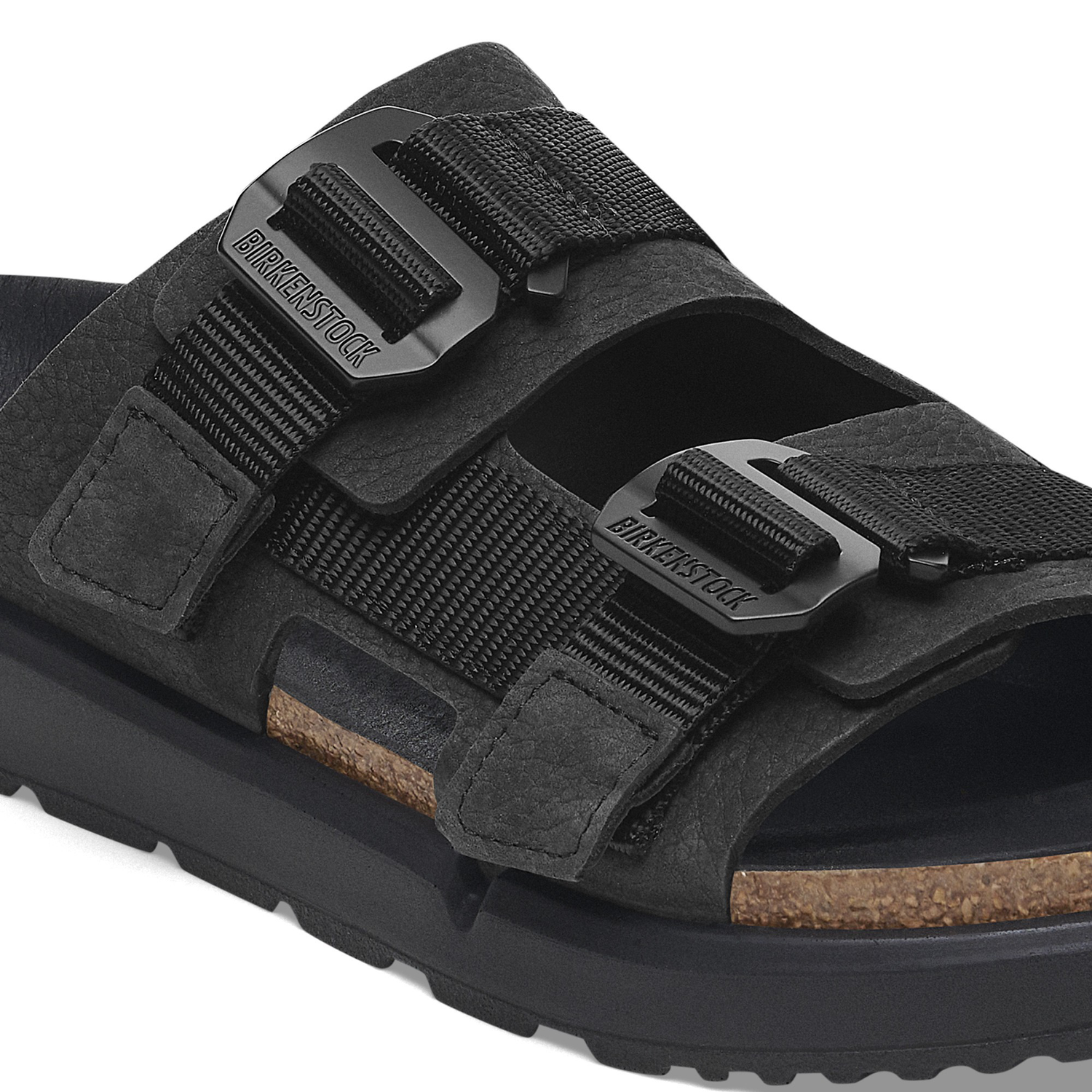 Shinjuku 2 Strap Natural Leather/Textile Black - BIRKENSTOCK