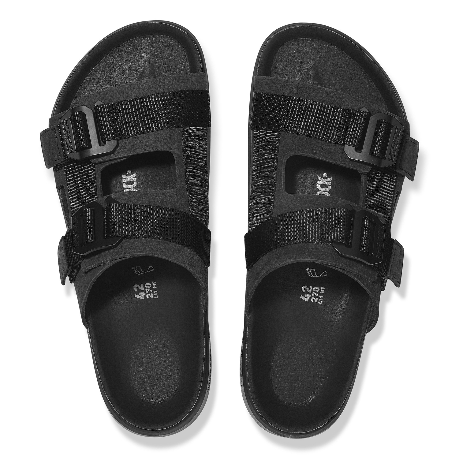 Shinjuku 2 Strap Natural Leather/Textile Black - BIRKENSTOCK