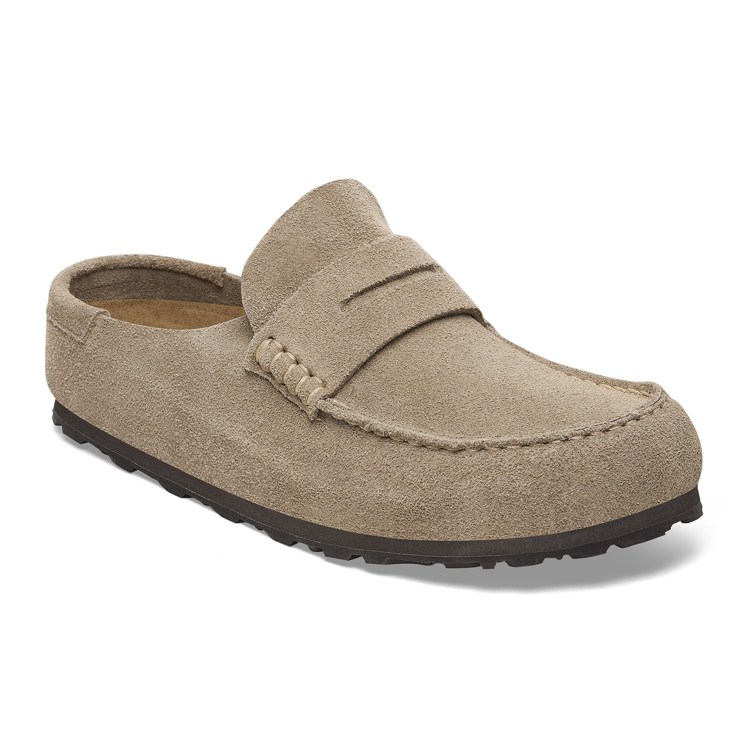 Naples Wrapped Suede Leather Taupe - BIRKENSTOCK
