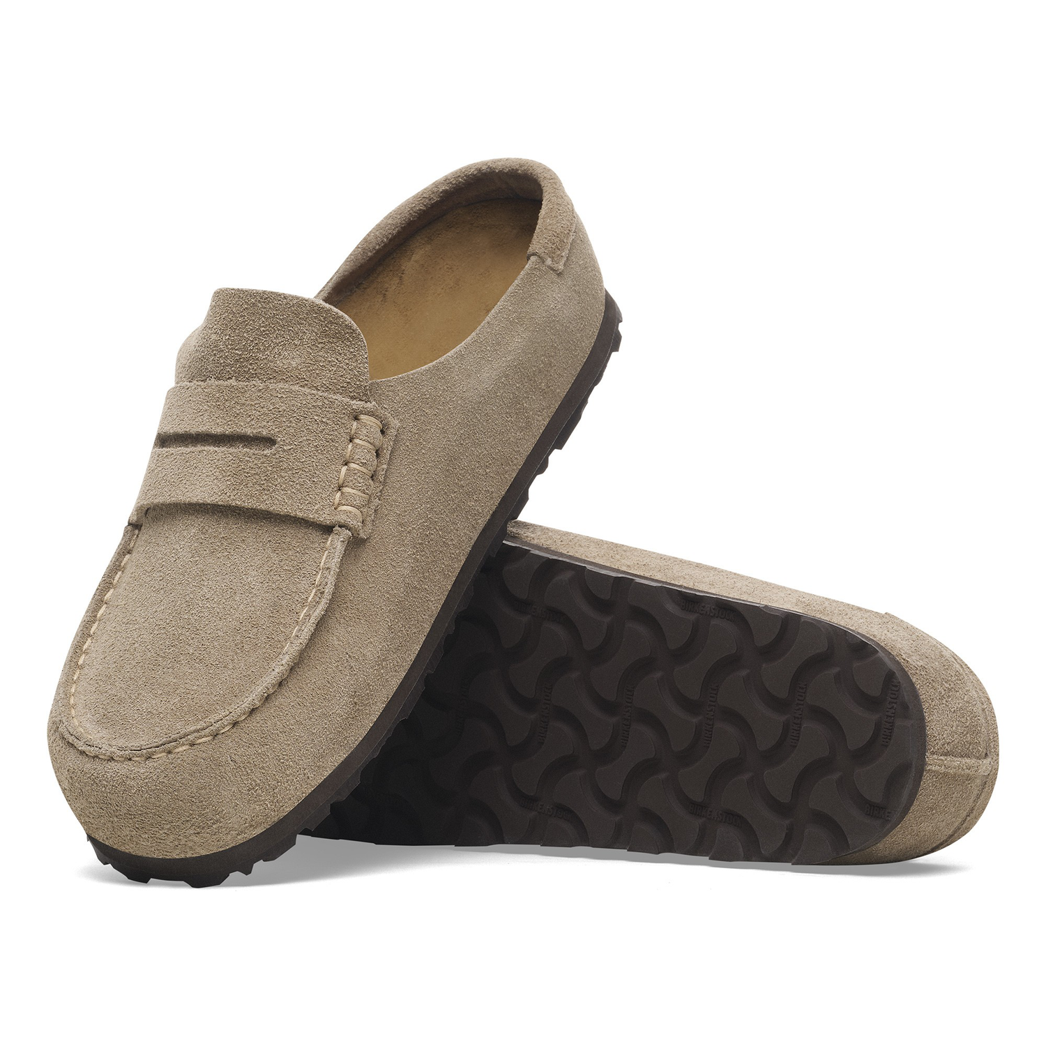 Naples Wrapped Suede Leather Taupe - BIRKENSTOCK